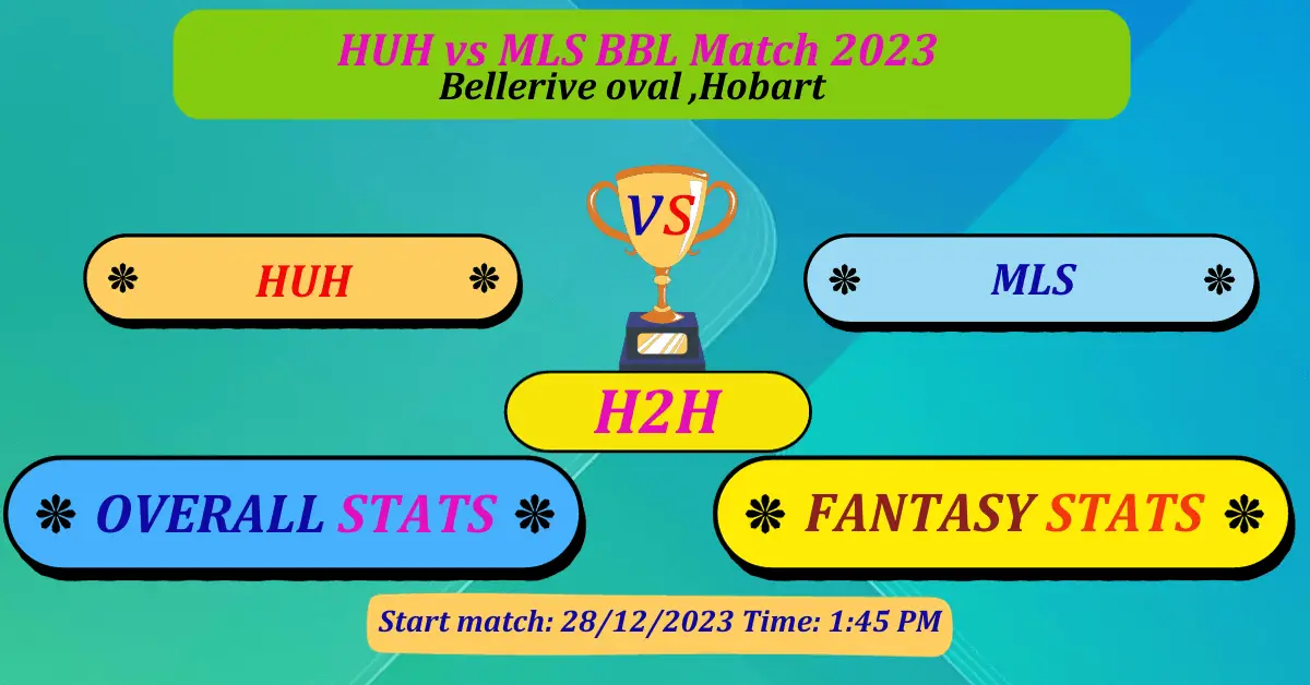 HUH vs MS T20 2023 dream11 top prediction