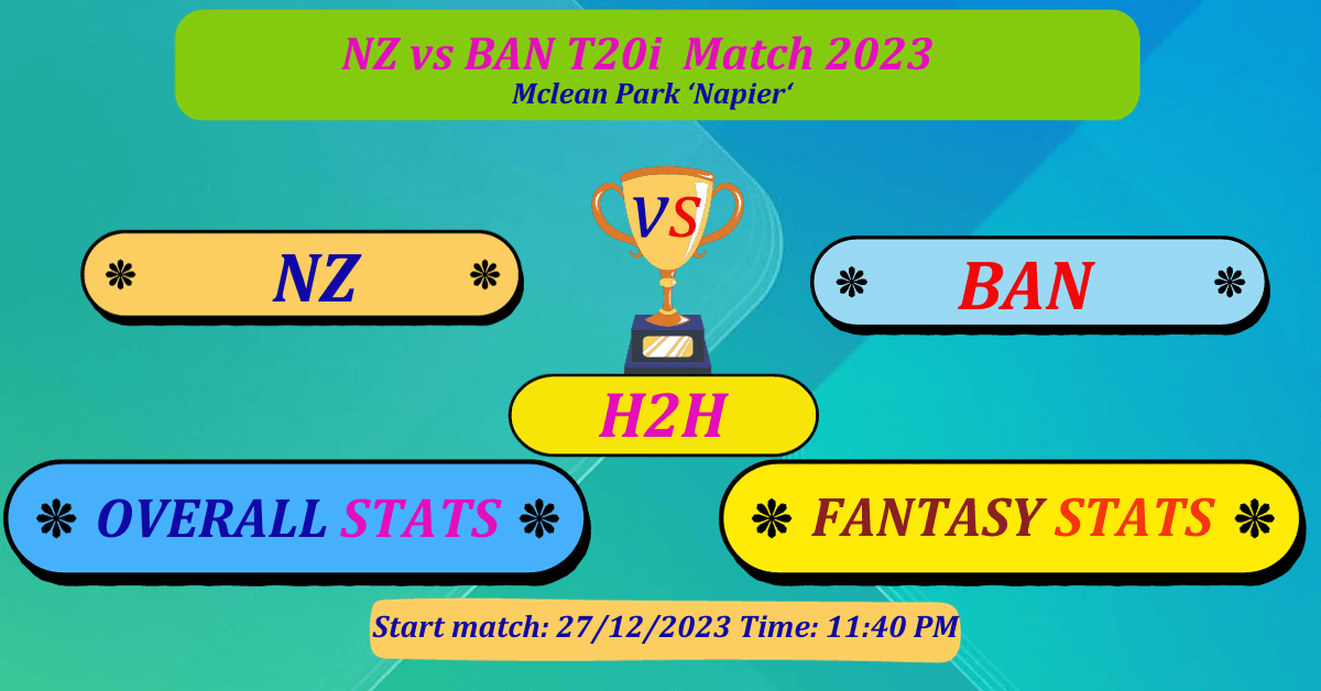 NZ VS BAN T20I 2023 dream11 top prediction