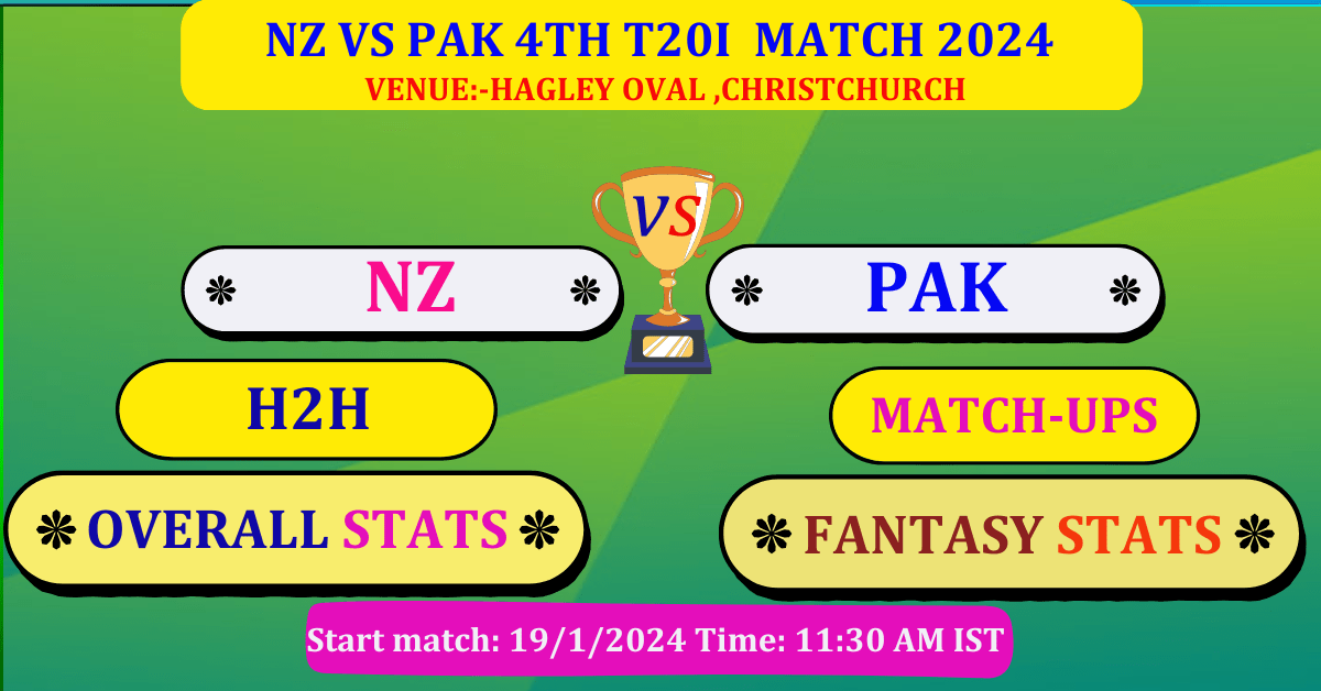 Nz Vs Pak 4th T20i Match Dream 11 Best Stats