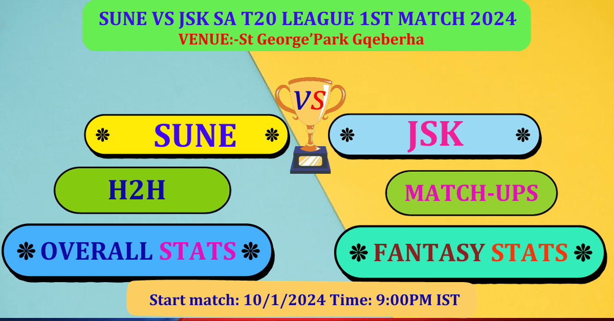 SUNE VS JSK SA T20 2024 MATCH DREAM 11 BEST PREDICTION