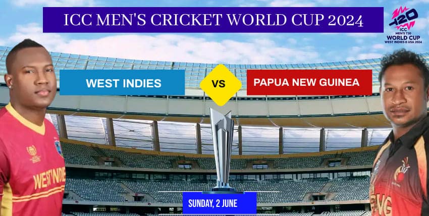 wI VS PNG T20 World Cup 2024